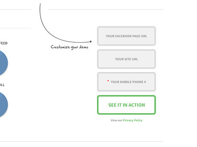 Demo Form blue button clean demo form green simple source sans ui ux