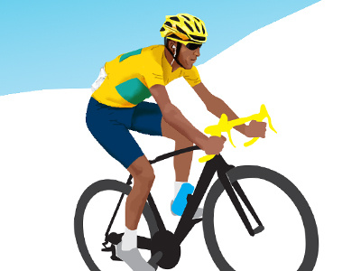 Le Tour 2015 bicycle cyclist illustration photoshop sport tour de france