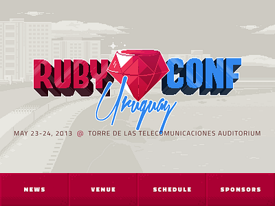 RubyConf Uruguay (8-bit) 8bit conf ruby uruguay