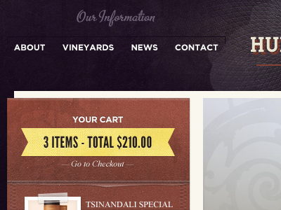 Wines Menu menu purple store violet wordpress yellow