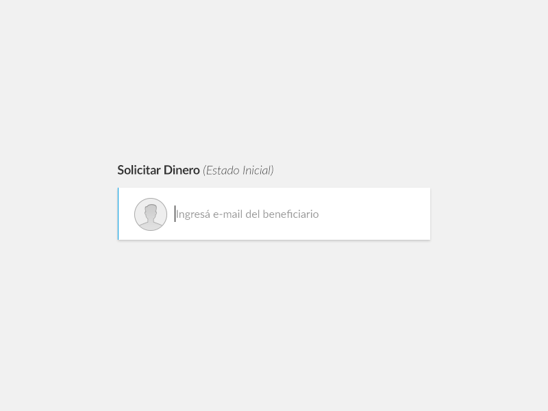 Send Money user field money recipient