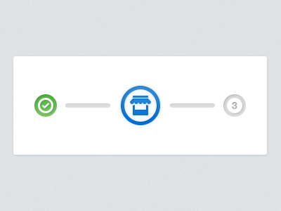 3 Steps by Jonatan Flores on Dribbble