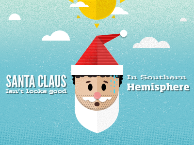 Papa Noel / Santa Claus characters christmas color design holiday illustration type winter xmas