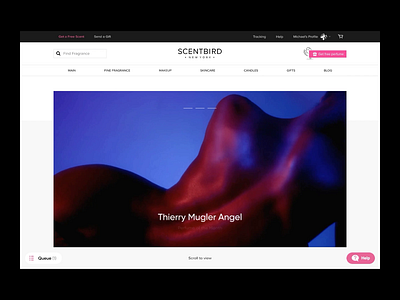 Perfume of the Month – Scentbird concept design moscow nyc perfume scentbird ui ux web