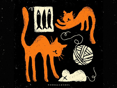 05. Cat 🐈 - Moral Laurel's Inktober cat cat illustration digital illustration halloween inktober inktober 2020 ipadpro ipadprocreate moral laurel inktober prompt list spooky