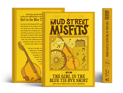 The Mud Street Misfits Cover Design adventure books book cover book design book illustration book series book series cover designs branding crystals hand drawn lettering handlettering hardy boys illustration illustrator lettering logo misfits mustard yellow yellow