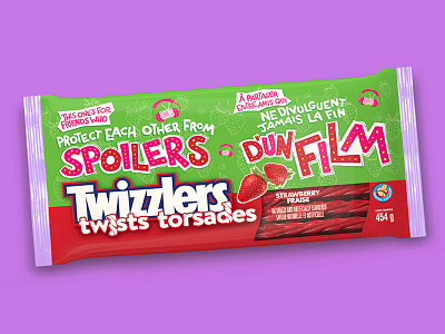 Twizzler's Twisted Shoutouts - Spoilers Package campaign candy cartoon handlettering hersheys illustration lettering shoutout twizzlers