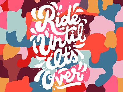 'Ride Until It's Over' andersonpaak color fkatwigs handlettering illustration lettering lyrics music musicvideo