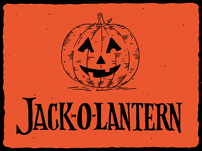 J is for Jack-O-Lantern halloween handlettering illustration inktober jack o lantern lettering orange pumpkins serif typography