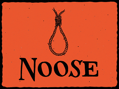 N is for Noose alphabet halloween handlettering illustration inktober lettering noose retro spooky typography