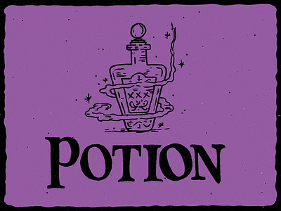 P is for Potion alphabet halloween handlettering illustration ink inktober lettering potion spooky typography