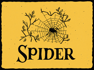S is for Spider alphabet halloween handletter handlettering handmade illustration illustrator inktober lettering spider spider webs spooky typography webs