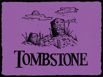 T is for Tombstone alphabet cemetery color graves halloween handlettering handmade illustration illustrator inktober lettering spooky tombstone typography