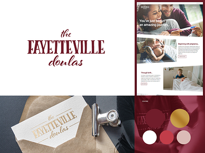 The Fayetteville Doulas adobe illustrator adobe photoshop adobe xd branding graphic design logo logo design web design