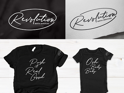 Revolution Birth Services adobe illustrator adobe photoshop adobe stock logo logo design swag t-shirt design