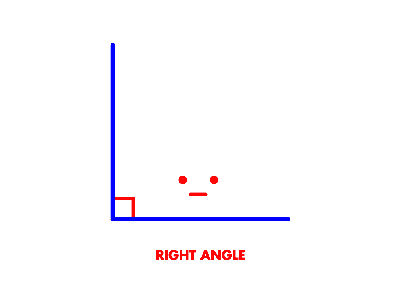 A cute Angle acute angle angled cute monday motion graphics right wrong