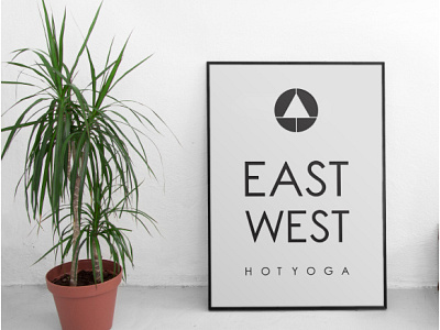 East West Hot Yoga love design love logo small business yoga