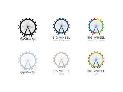 Big Wheel Toys logo design logo love toy wholesaler toys
