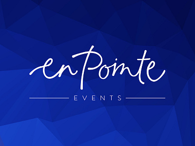 En Pointe Events event design logo design logo love