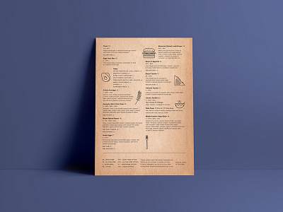 Custom Menus crate cafe food hospitality packaging design small business