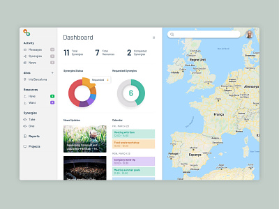 Dashboard calendar dashboard dashboard app dashboard design data graphs interface kpi map search maps menu bar pie chart