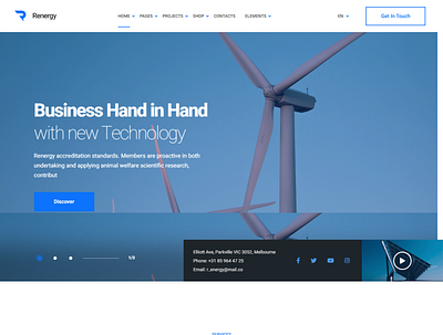 Renergy - Solar and Renewable Energy WordPress Theme alternative energy bio energy eco elementor engineering factory green energy industry recycling renewable energy renovation solar energy sun energy windmill solar