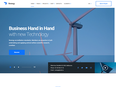 Renergy - Solar and Renewable Energy WordPress Theme