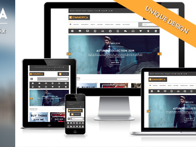 Commerca Responsive E-commerce Template