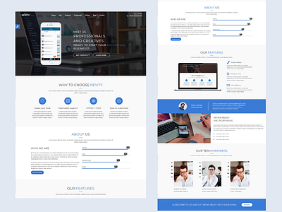 Revity - One & Single Page WordPress Theme agency clean creative minimal one page onepage wordpress parallax personal portfolio portfolio wordpress theme responsive rtl simple webdesign website wordpress