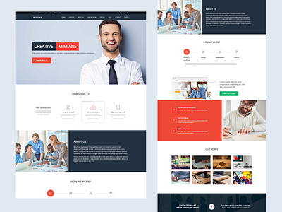 Mimian - Business WordPress Theme agency agency onepage business company corporate corporate onepage corporate wordpress finance modern multipurpose one page parallax responsive rtl webdesign website wordpress