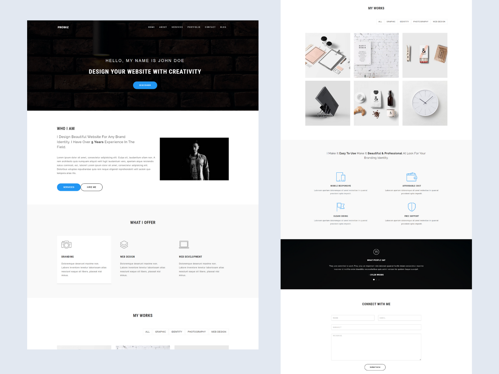 Probiz - Profesyonel WordPress Theme by Ninetheme on Dribbble