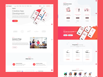 Techland - Saas Startup Technology Marketing Agency WordPress Th agency app app landing page clean hosting landing page marketing one page responsive rtl saas shop software startup technology vpn webdesign website woocommerce wordpress