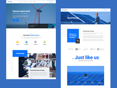 Renergy - Solar and Renewable Energy WordPress Theme