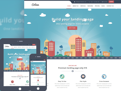 Cobian - Business WordPress Theme agency animated app bussines clean colorful digitalmarketing flat landing page marketing modern onepage responsive startup