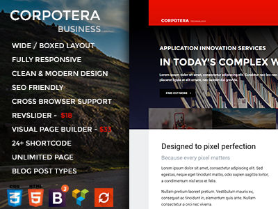 CORPOTERA - Responsive Multi-Purpose WordPress Theme