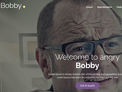 Bobby - Onepage WordPress Theme bussiness corporate design one page portfolio responsive template theme wordpress