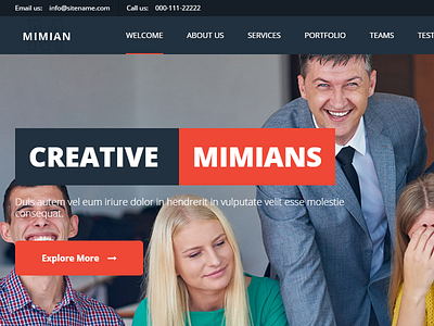 Mimian - Multipurpose One Page WordPress Theme
