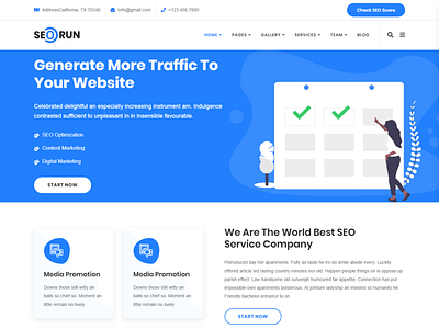 Seorun - Digital Marketing Agency WordPress Theme agency business corporate digital engine marketing optimization responsive roi search sem seo services smm social media