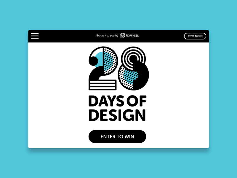 28 Days of design Microsite