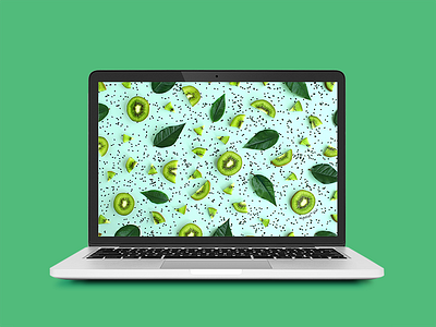 Kiwi Wallpaper background desktop fruit green kiwi leaves mighties natural nature pattern screen wallpaper