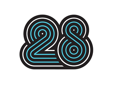 Alternative Concept - Flywheel's 28 Days of Design Identity 80s geometric giveaway identity logo mark numbers pattern pop art type