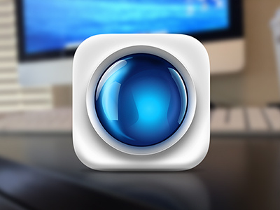 Blue Marble Icon 3d app blue icon ios marble