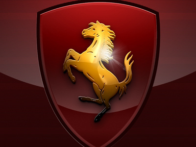 Ferrari 3d car ferrari logo