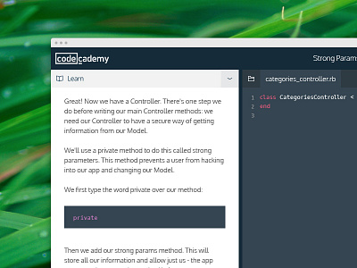 Redesigned Learning Environment codecademy design ux