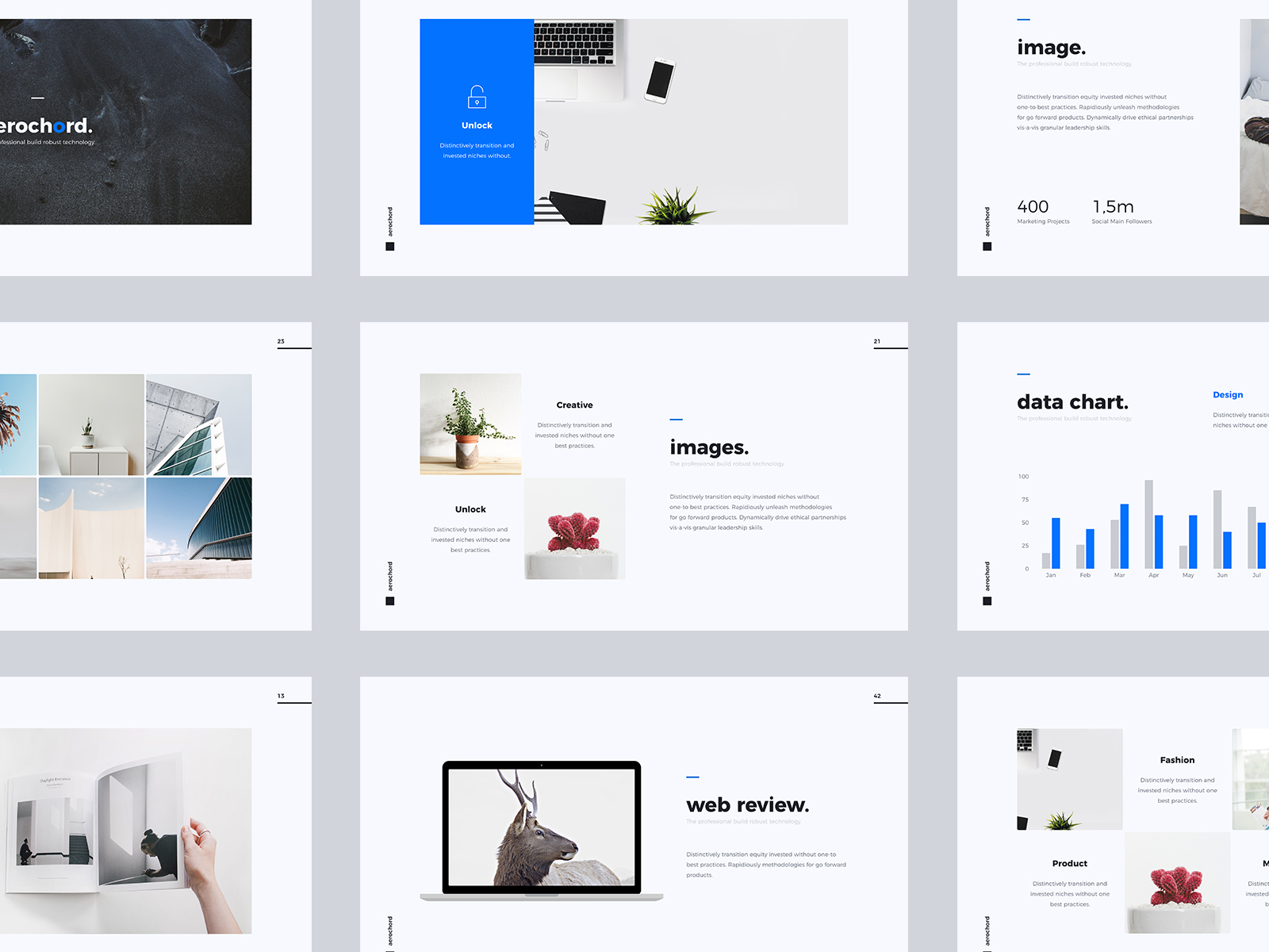 Aerochord - Minimal Presentation Template by SimpleSmart on Dribbble