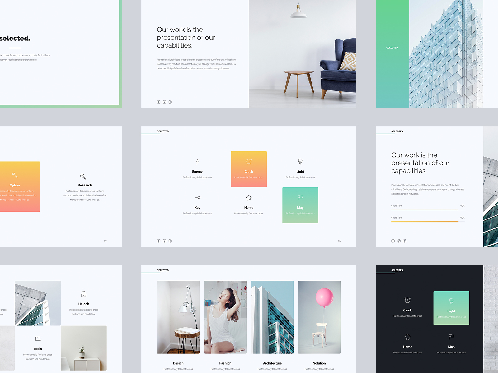 Selected Minimal Business Presentation Template By