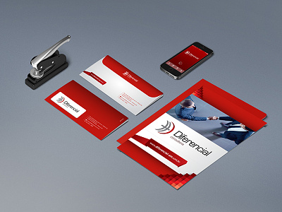Diferencial Consultoria - Visual Identity app brand briefcase business corporate design envelope identity logo portfolio visual