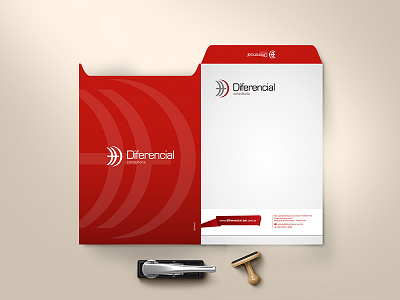 Diferencial Consultoria - Visual Identity brand briefcase business design envelope identity logo visual