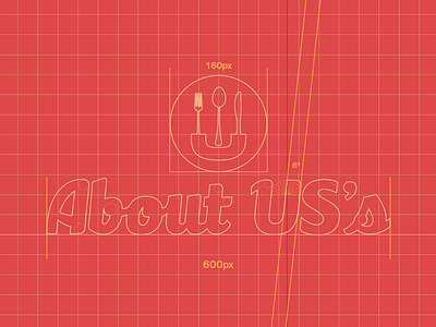 About Us's about uss brand brazil design food graphic grid logo manaus red typography