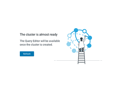 Cluster Creation empty state illustration web app